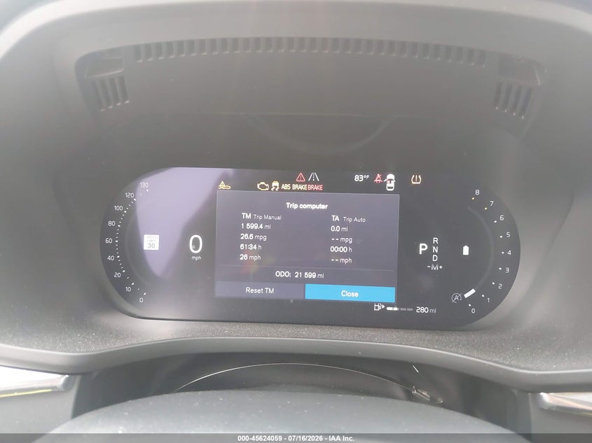 2024 Volvo Xc60 B5 Core Dark Theme VIN: YV4L12RK0R1822280 Lot: 45624059
