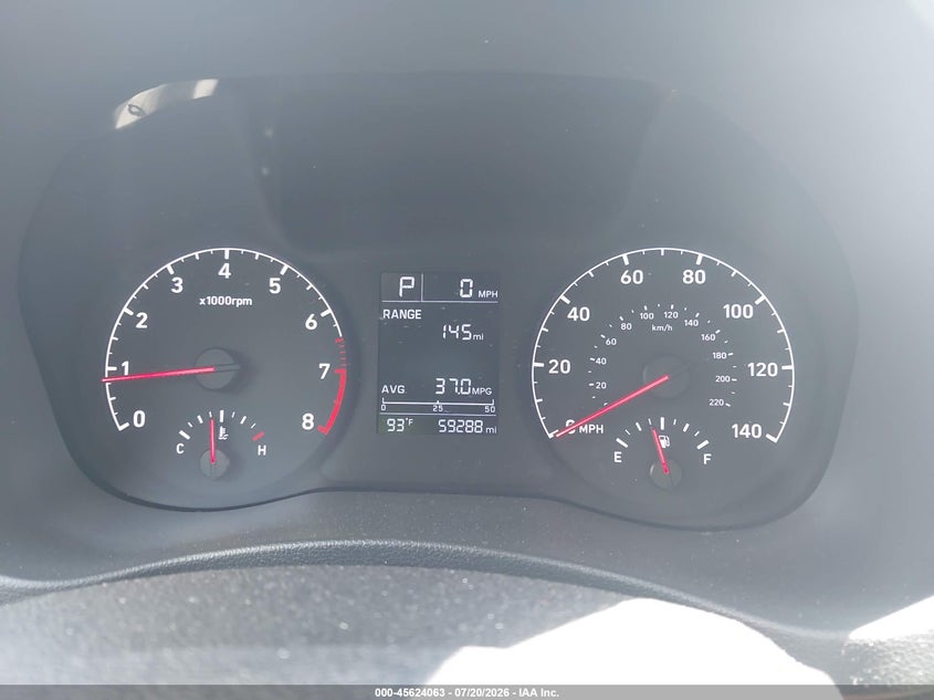 2019 Hyundai Accent Se VIN: 3KPC24A37KE073402 Lot: 45624063