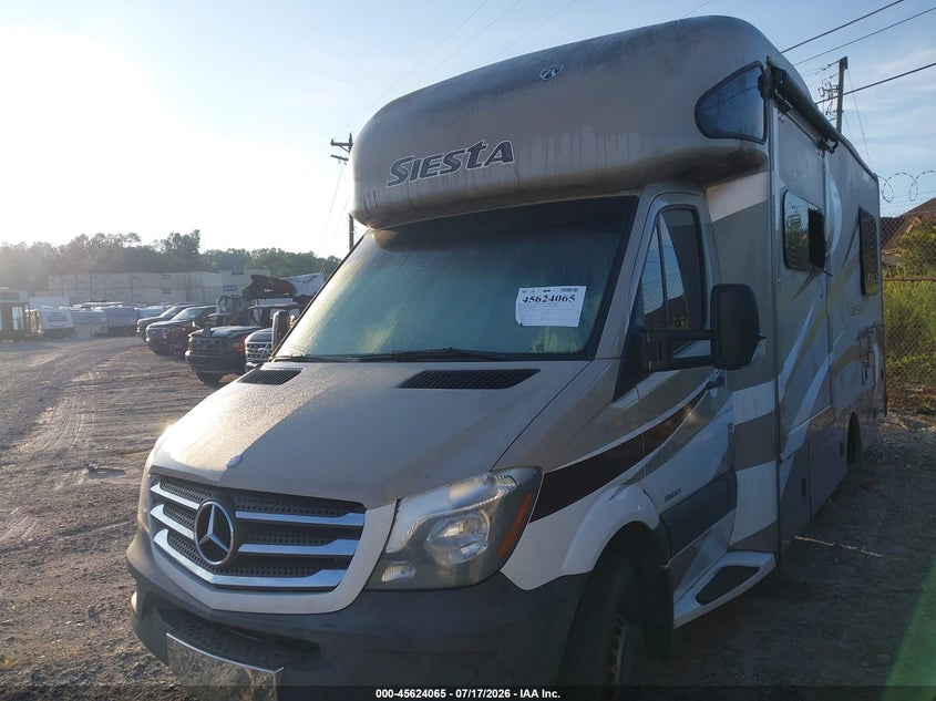 2014 Mercedes-Benz Sprinter, Total Burn, IAAI, VIN WDAPF4CC7E9591153 — photo 2