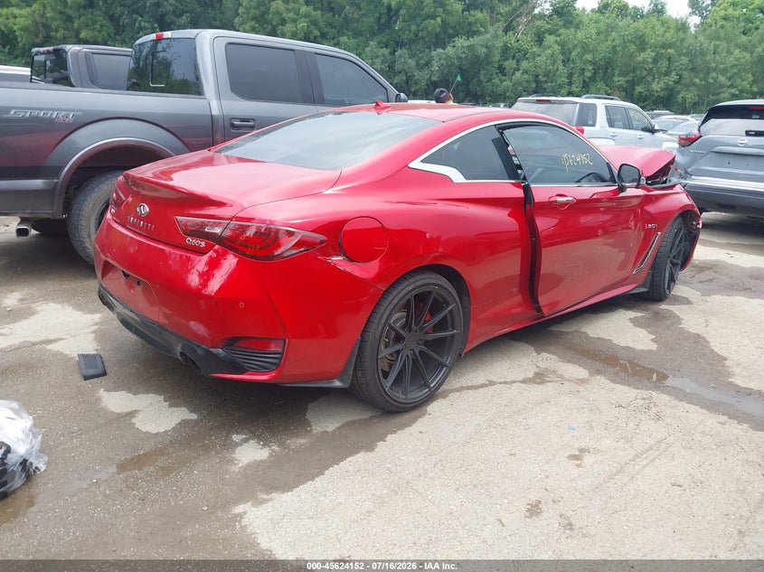 2018 Infiniti Q60 3.0T Red Sport 400 VIN: JN1FV7EL9JM630409 Lot: 45624152