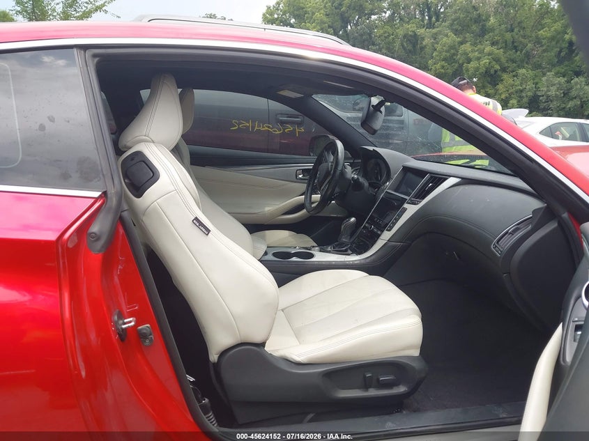 2018 Infiniti Q60 3.0T Red Sport 400 VIN: JN1FV7EL9JM630409 Lot: 45624152
