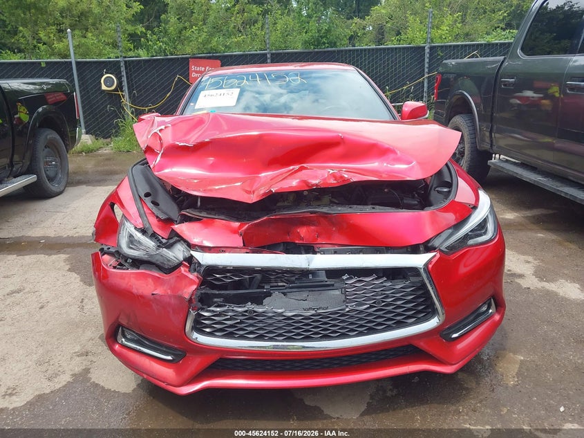 2018 Infiniti Q60 3.0T Red Sport 400 VIN: JN1FV7EL9JM630409 Lot: 45624152