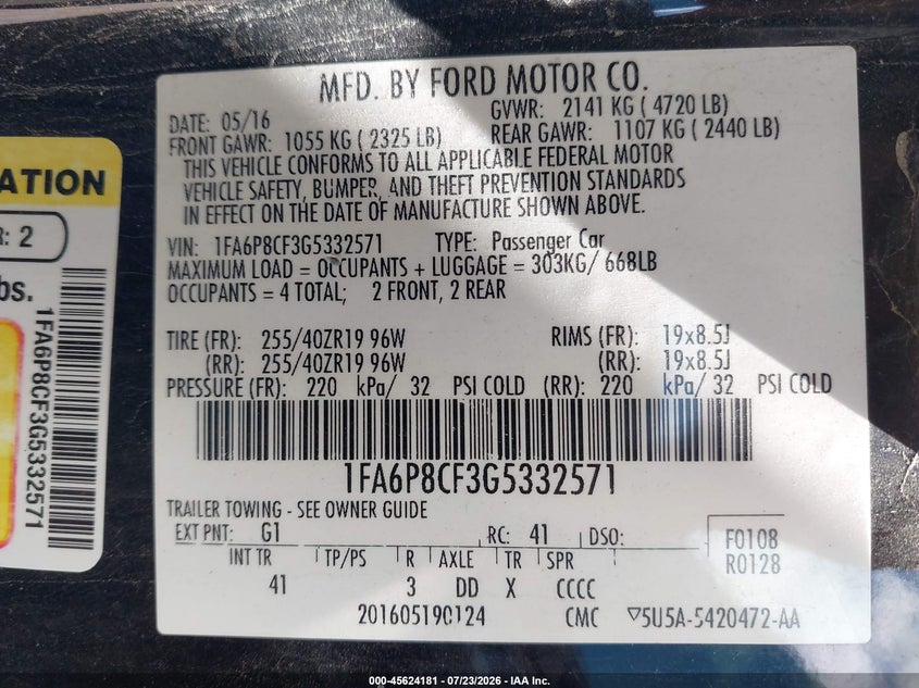 FORD MUSTANG - zdjęcie 9