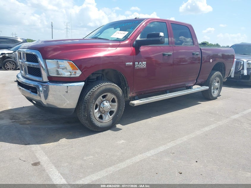 Vin: 3c6ur5cj2hg612188, lot: 46122717, ram 2500 tradesman  4x4 6'4 box 20172