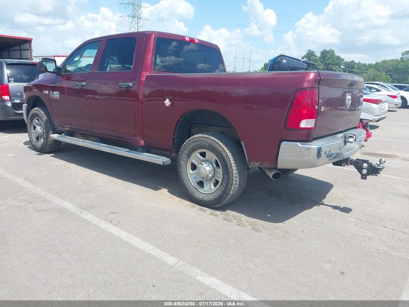 Vin: 3c6ur5cj2hg612188, lot: 46122717, ram 2500 tradesman  4x4 6'4 box 20173