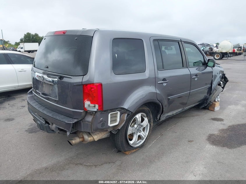 Vin: 5fnyf3h50fb023503, lot: 46122723, honda pilot ex-l 20154