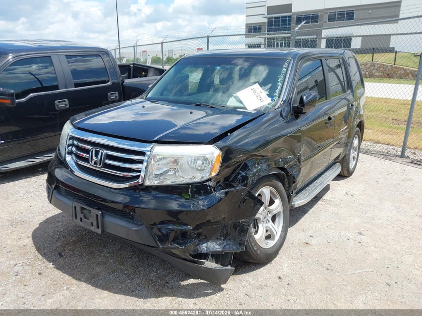 Vin: 5fnyf3h50eb015240, lot: 46122747, honda pilot ex-l 20142