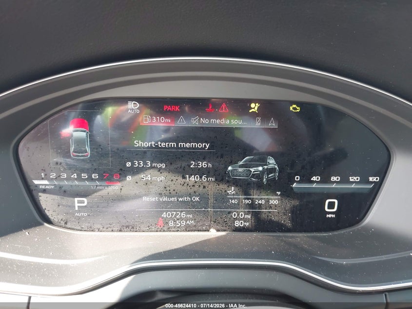 2022 AUDI Q5 SPORT UTILITY VEHICLE 2.0L I-4 DI, DOHC, VVT, TURBO, 261HP