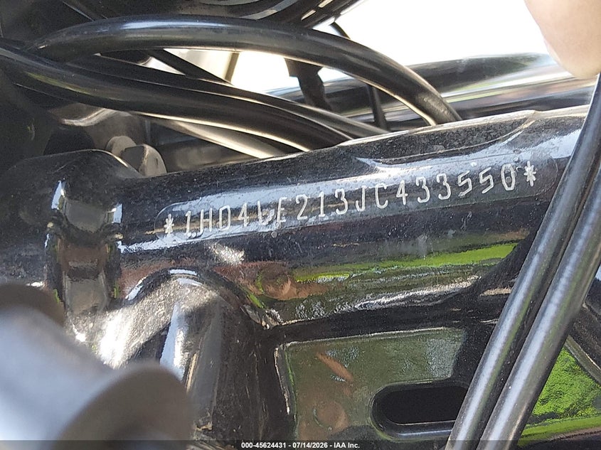 2018 Harley-Davidson Xl883 Iron 883 VIN: 1HD4LE213JC433550 Lot: 45624431