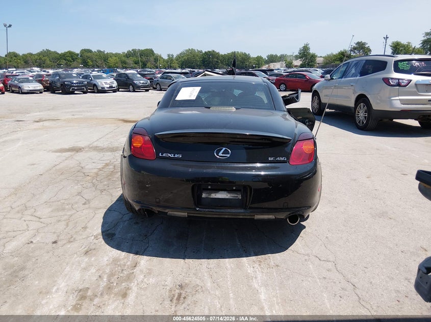 2002 Lexus Sc 430 VIN: JTHFN48Y120015959 Lot: 45624505