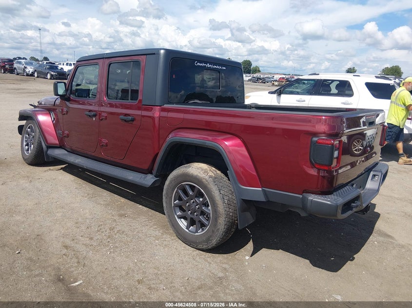 Vin: 1c6hjtag2ml518135, lot: 46122974, jeep gladiator 80th anniversary 4x4 20213