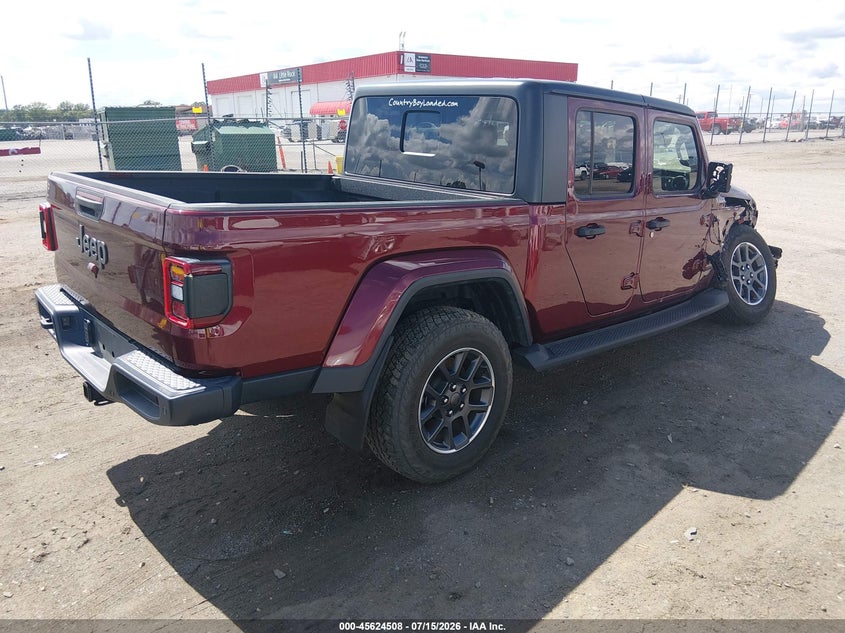 Vin: 1c6hjtag2ml518135, lot: 46122974, jeep gladiator 80th anniversary 4x4 20214