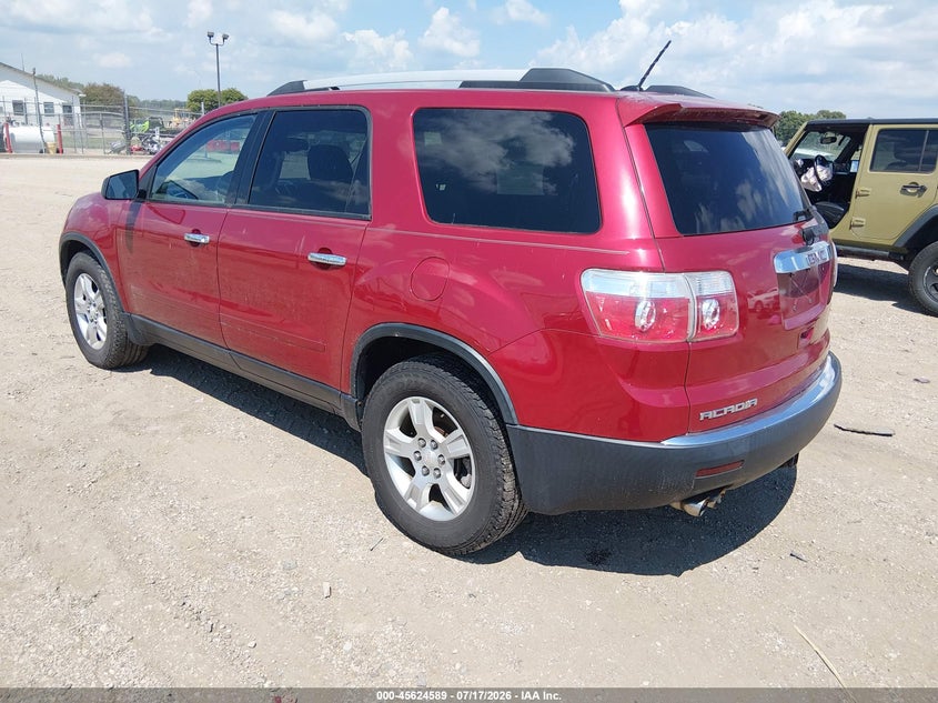 Vin: 1gkkvned6cj212195, lot: 46123055, gmc acadia sl 20123