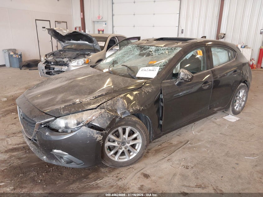 Vin: jm1bm1l7xf1246441, lot: 46123071, mazda mazda3 i touring 20152