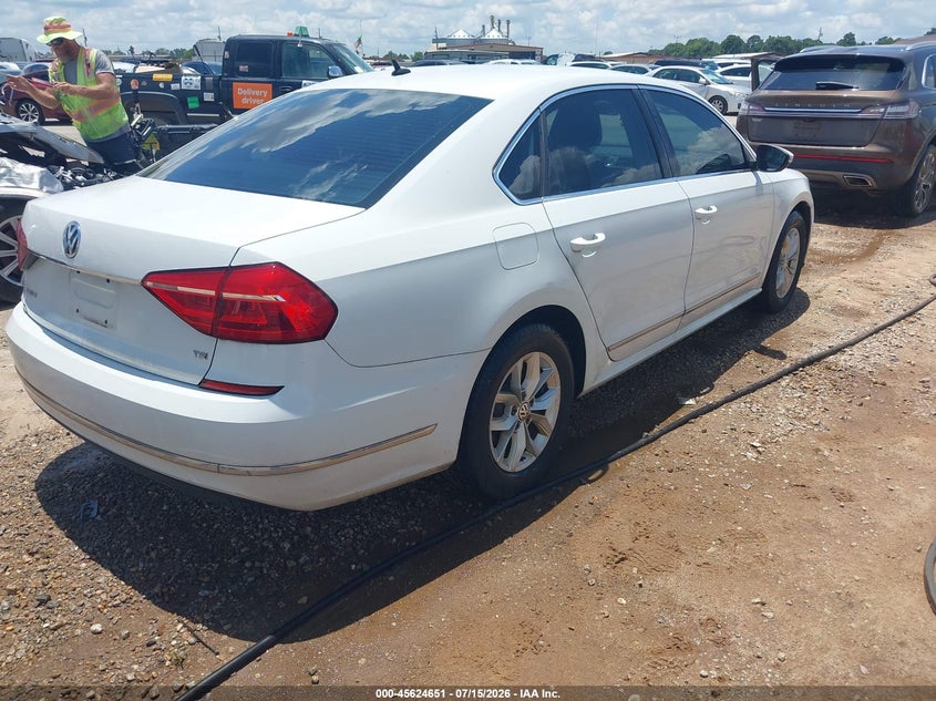 Vin: 1vwat7a37gc003867, lot: 46123117, volkswagen passat 1.8t s 20164