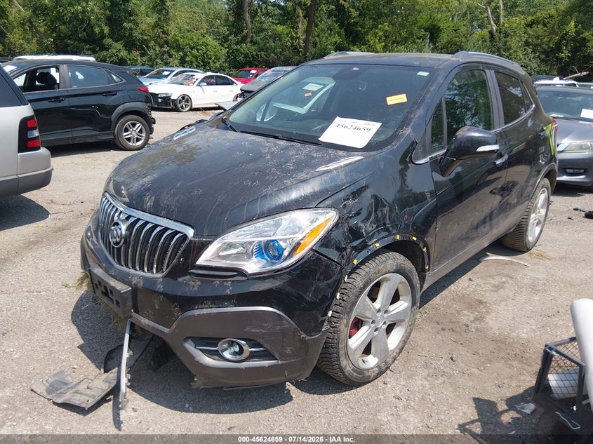 Vin: kl4cjbsb4fb267718, lot: 46123125, buick encore convenience 20152
