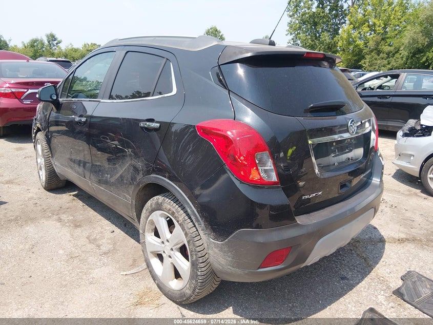 Vin: kl4cjbsb4fb267718, lot: 46123125, buick encore convenience 20153