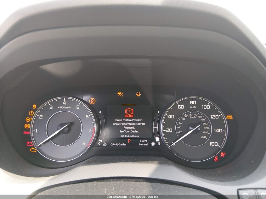 2022 Acura Rdx Standard VIN: 5J8TC1H36NL005199 Lot: 45624688