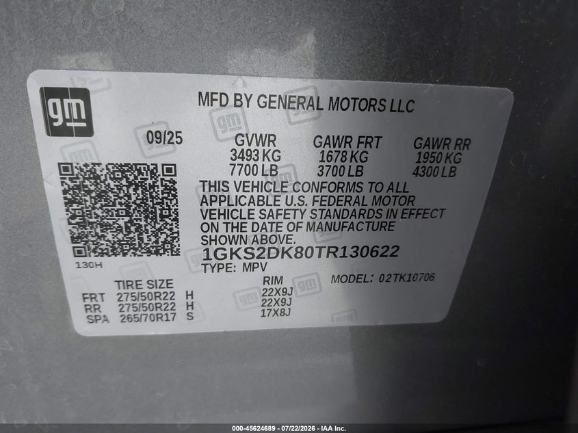 2026 GMC YUKON SPORT UTILITY VEHICLE 3.0L I6 N