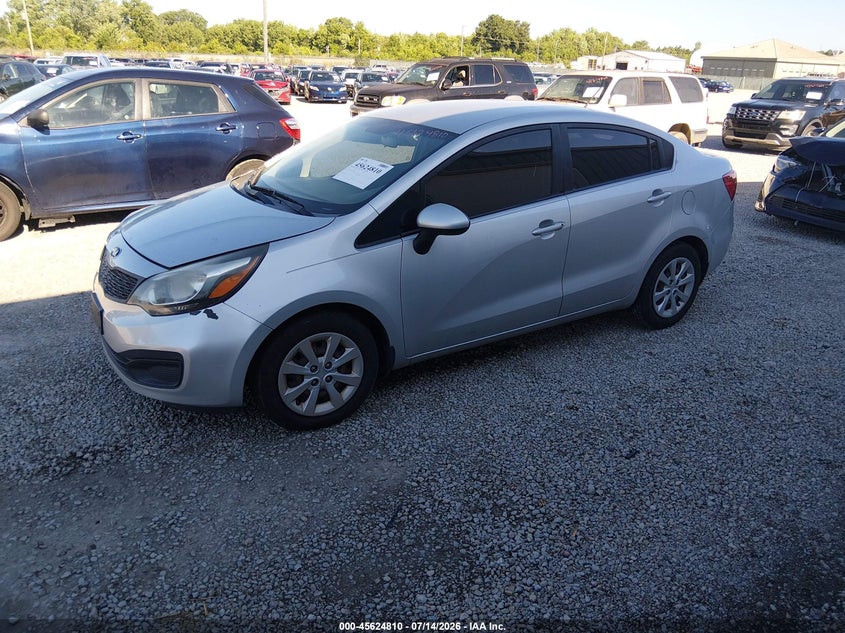 Vin: knadm4a31f6529370, lot: 46123276, kia rio lx 20152