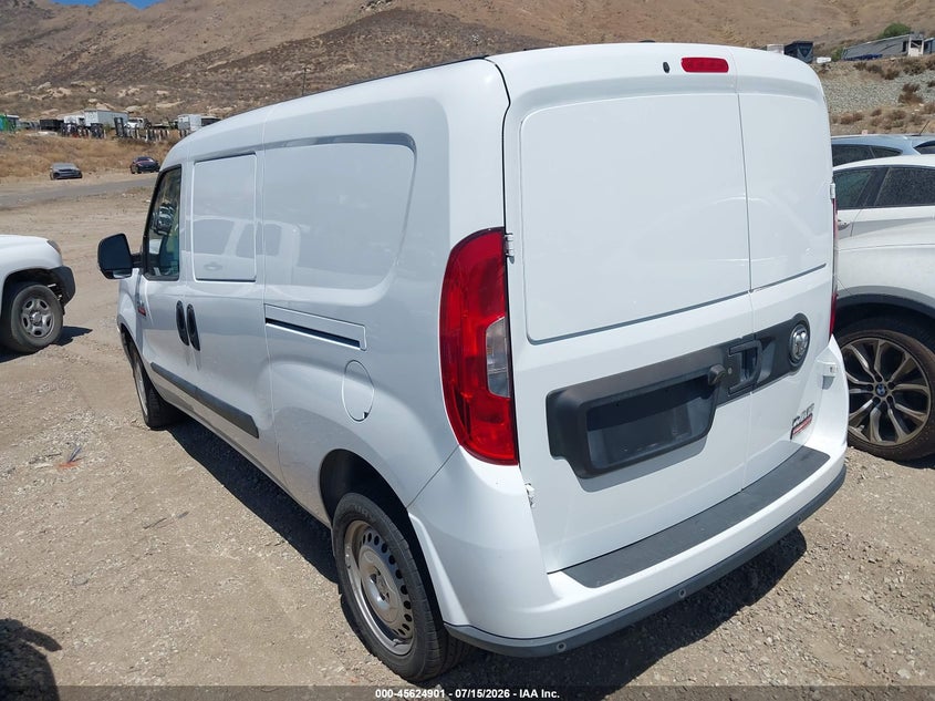 Vin: zfbhrfab4n6x52500, lot: 46123368, ram promaster city cargo van 20223