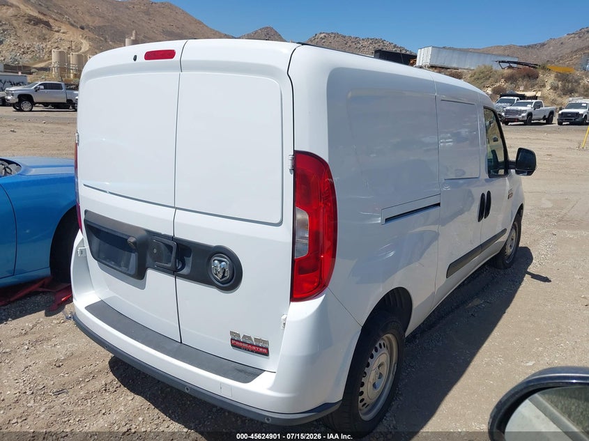 Vin: zfbhrfab4n6x52500, lot: 46123368, ram promaster city cargo van 20224