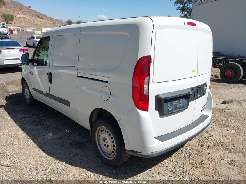 Vin: zfbhrfabxn6x50332, lot: 46123369, ram promaster city cargo van 20223