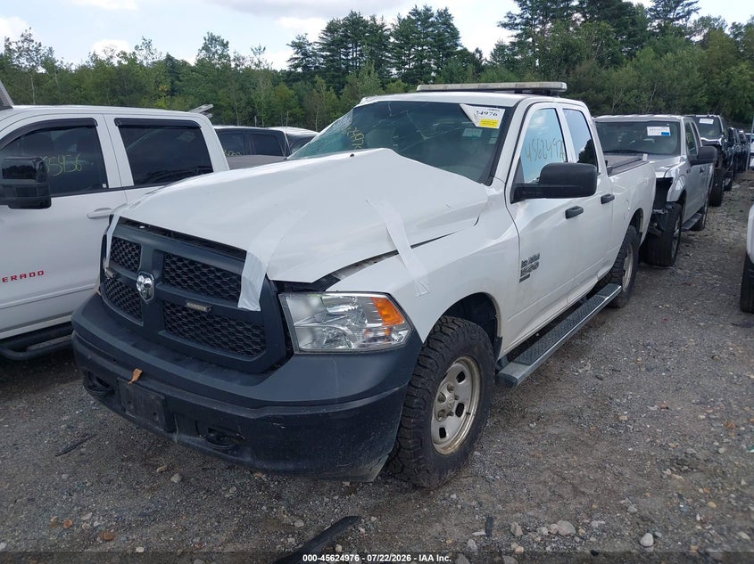 Vin: 1c6rr7fg9ls130109, lot: 46123442, ram 1500 classic tradesman  4x4 6'4 box 20202