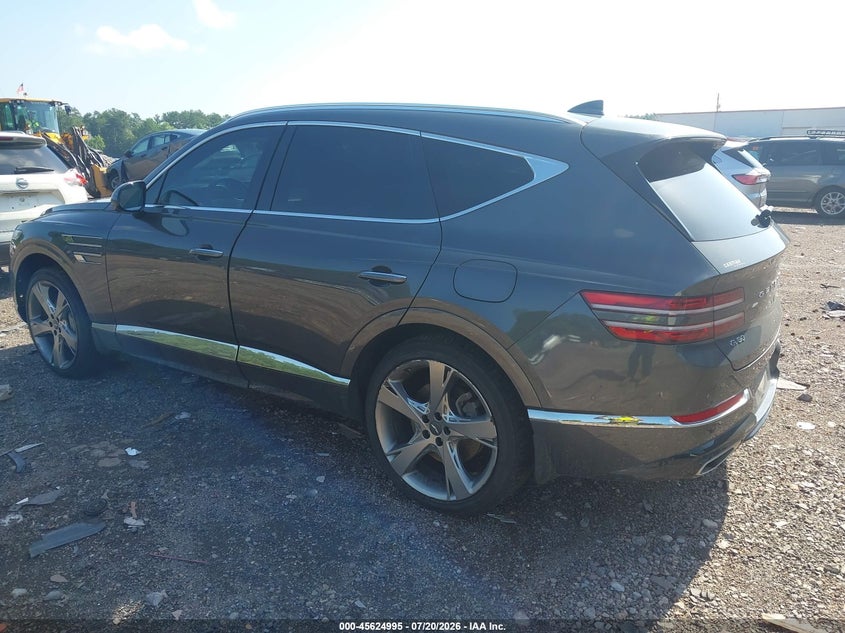 Vin: kmuhbdsb2nu099226, lot: 46123461, genesis gv80 2.5t awd 20223