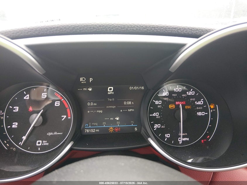 2020 Alfa Romeo Giulia Ti Sport Awd VIN: ZARFANBN7L7635828 Lot: 45625033