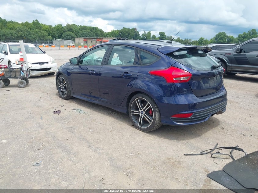Vin: 1fadp3l91hl312563, lot: 46123582, ford focus st 20173