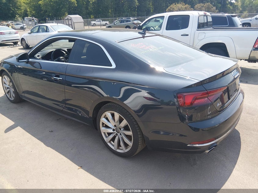 Vin: waupnaf58ja057824, lot: 46123593, audi a5 2.0t premium 20183