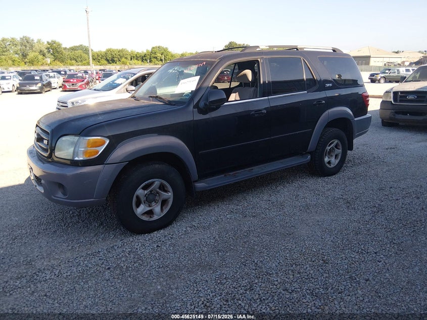 2001 TOYOTA SEQUOIA SPORT UTILITY VEHICLE 4.7L V-8 DOHC, 240HP