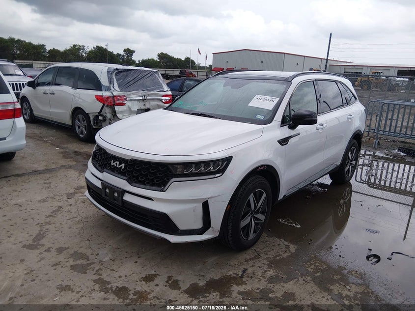 Vin: 5xyrl4lc6ng085584, lot: 46123616, kia sorento s 20222