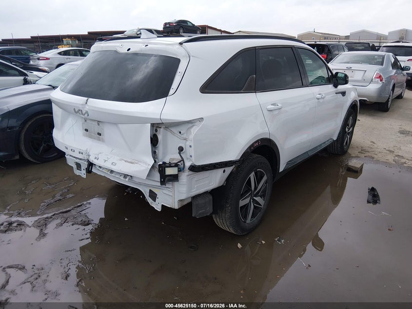 Vin: 5xyrl4lc6ng085584, lot: 46123616, kia sorento s 20224