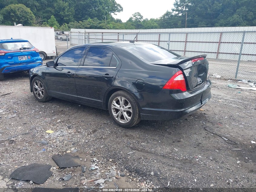 Vin: 3fahp0ha6cr441315, lot: 46123625, ford fusion se 20123