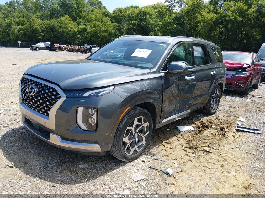 Vin: km8r74he7nu406069, lot: 46123642, hyundai palisade calligraphy 20222