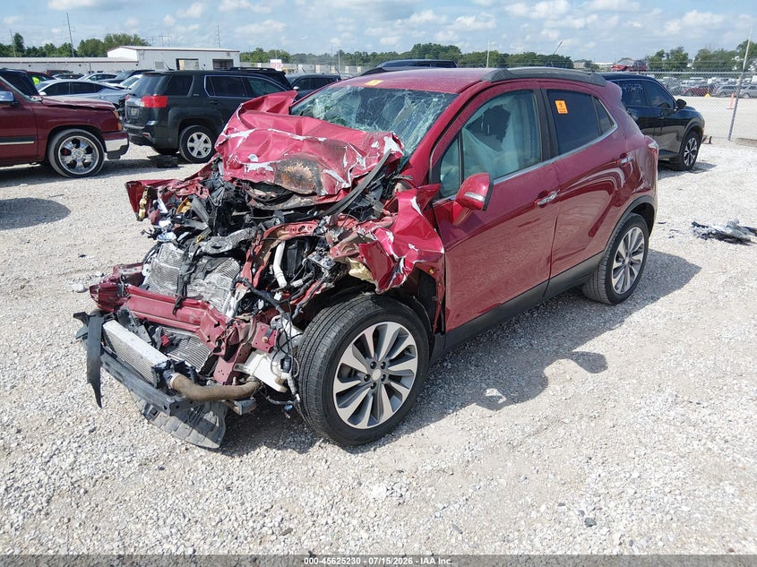Vin: kl4cjasb7jb641354, lot: 46123696, buick encore preferred 20182