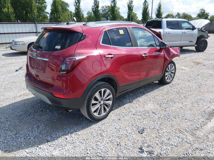 Vin: kl4cjasb7jb641354, lot: 46123696, buick encore preferred 20184