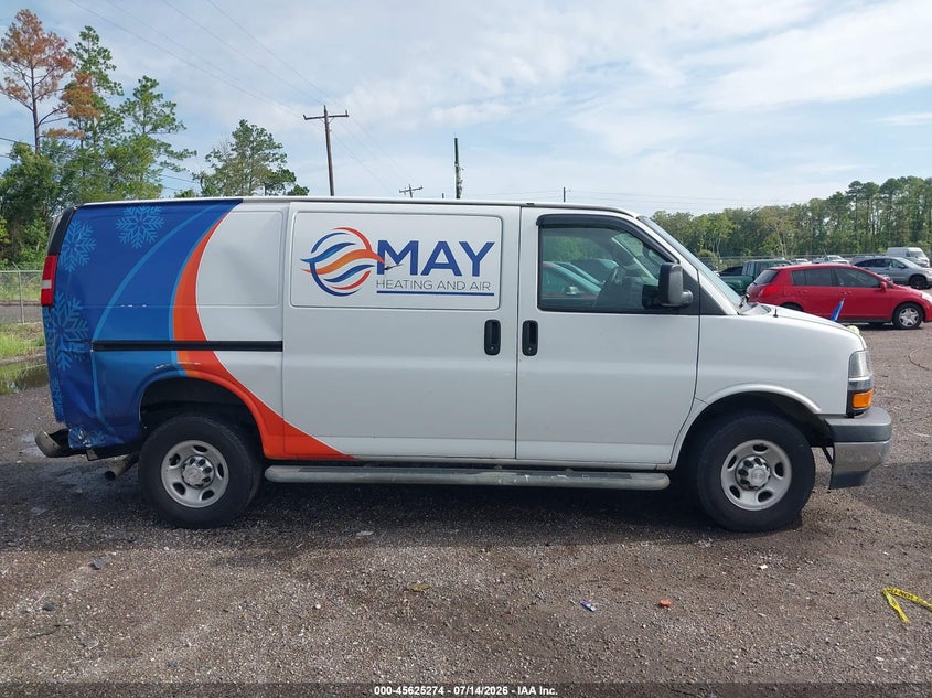 2019 Chevrolet Express 2500 Work Van VIN: 1GCWGAFG4K1358859 Lot: 45625274