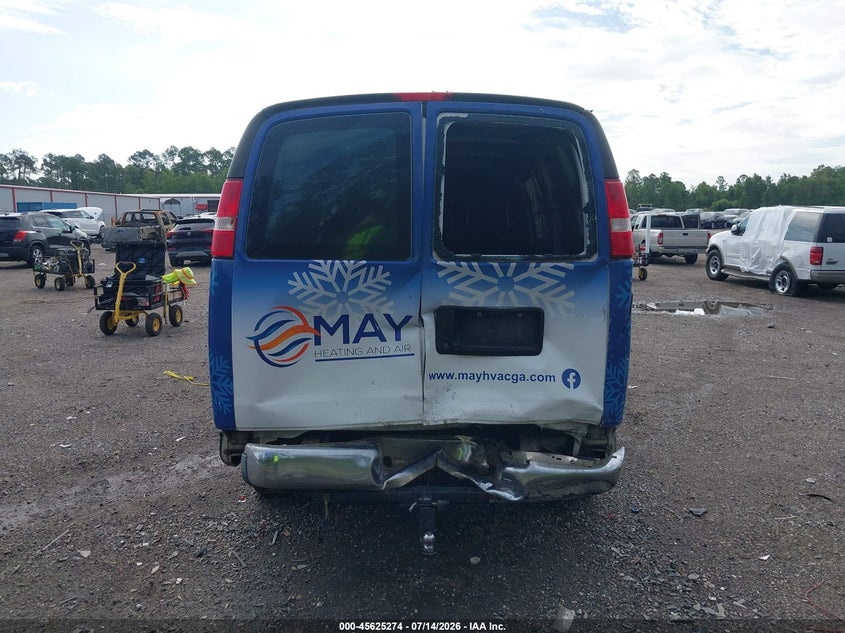 2019 Chevrolet Express 2500 Work Van VIN: 1GCWGAFG4K1358859 Lot: 45625274
