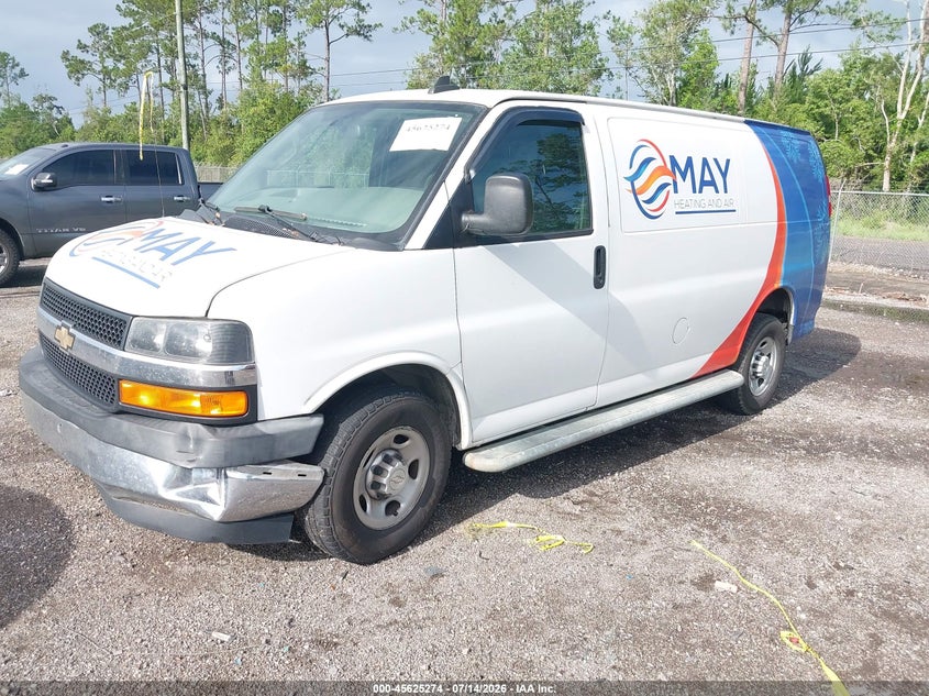 Vin: 1gcwgafg4k1358859, lot: 46123740, chevrolet express 2500 work van 20192