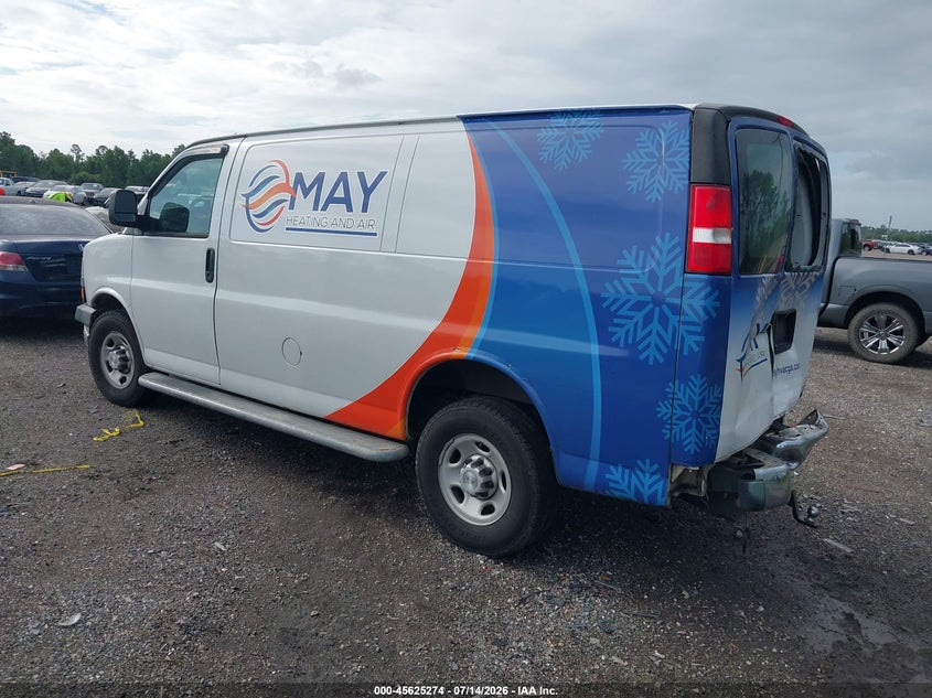 Vin: 1gcwgafg4k1358859, lot: 46123740, chevrolet express 2500 work van 20193