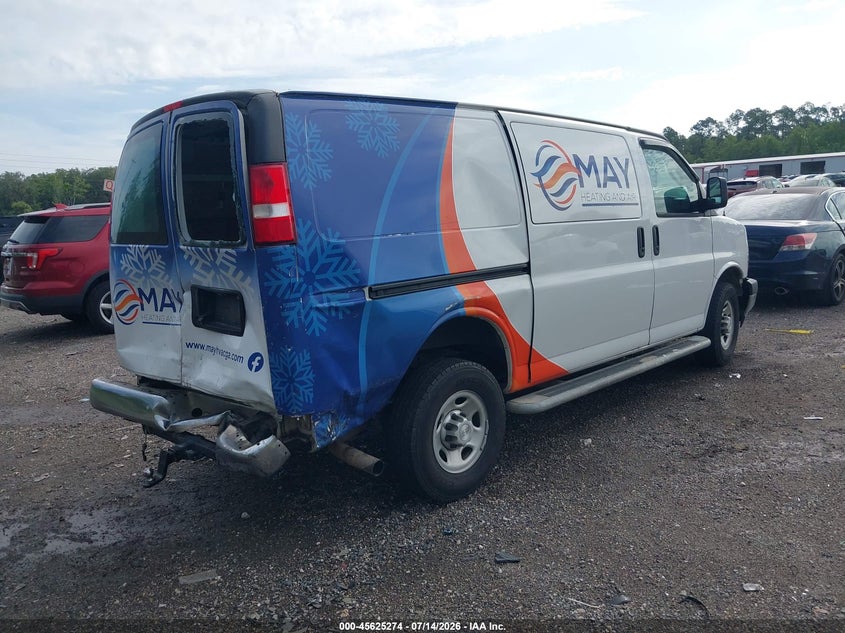 Vin: 1gcwgafg4k1358859, lot: 46123740, chevrolet express 2500 work van 20194