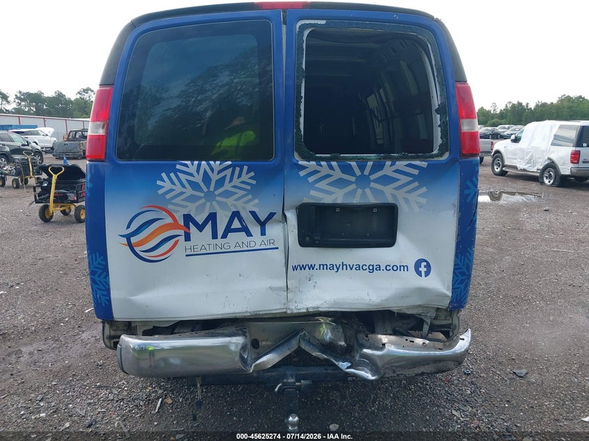 2019 Chevrolet Express 2500 Work Van VIN: 1GCWGAFG4K1358859 Lot: 45625274