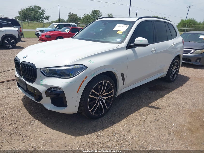 2021 BMW X5, Неизвестно, IAAI, VIN 5UXCR4C03M9F85682 — фото 2