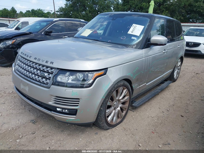 Vin: salgs2efxga280007, lot: 46123818, land rover range rover 5.0l v8 supercharged 20162