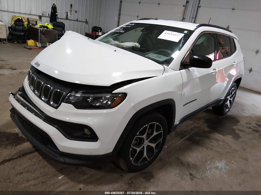 Vin: 3c4njdbn0rt606174, lot: 46123823, jeep compass latitude 4x4 20242