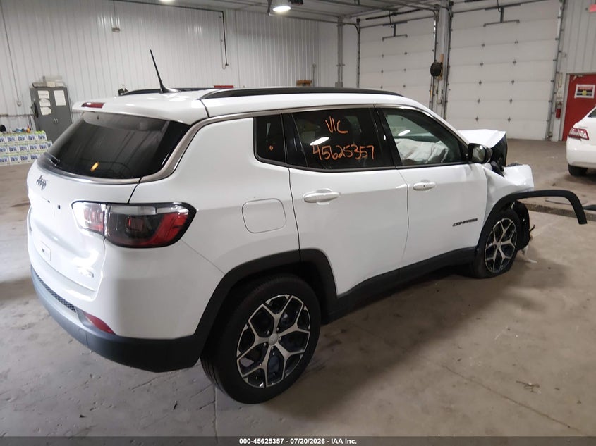 Vin: 3c4njdbn0rt606174, lot: 46123823, jeep compass latitude 4x4 20244