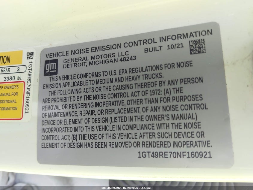 2022 GMC SIERRA 2500HD auction photo 8